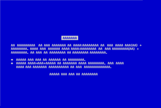Պատկեր:Blue Screen of AAAAA.jpg